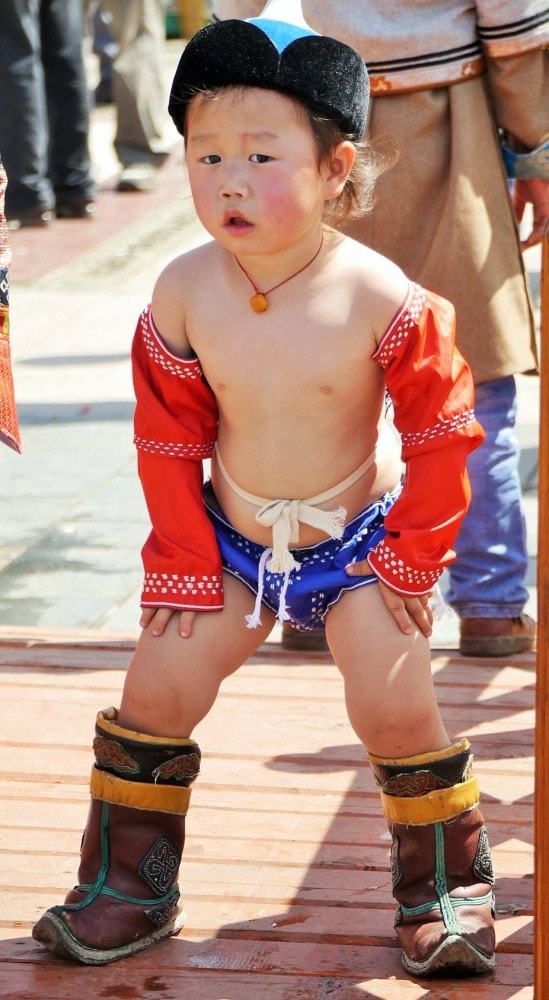 A little warrior in Mongolia