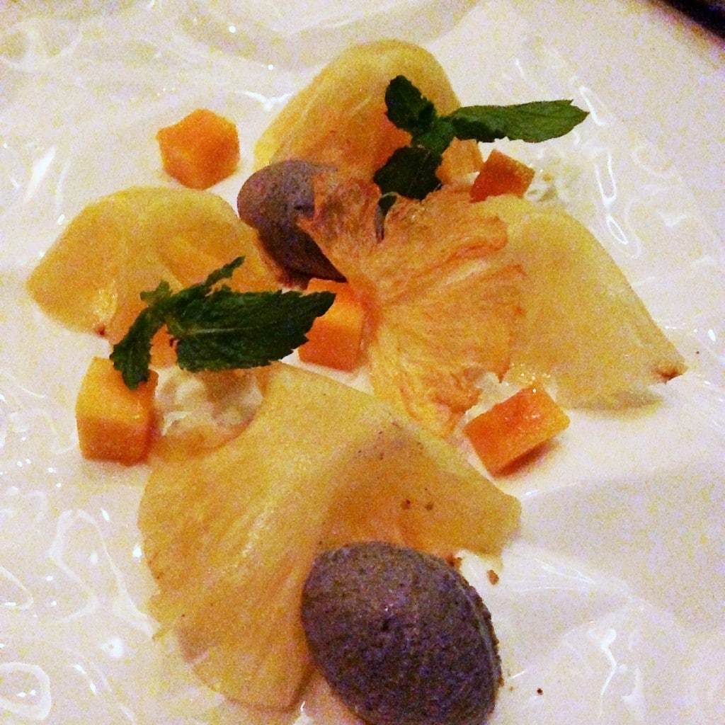 Pineapple desert at Temple Restaurant Beijing Pineapple desert at Temple Restaurant Beijing