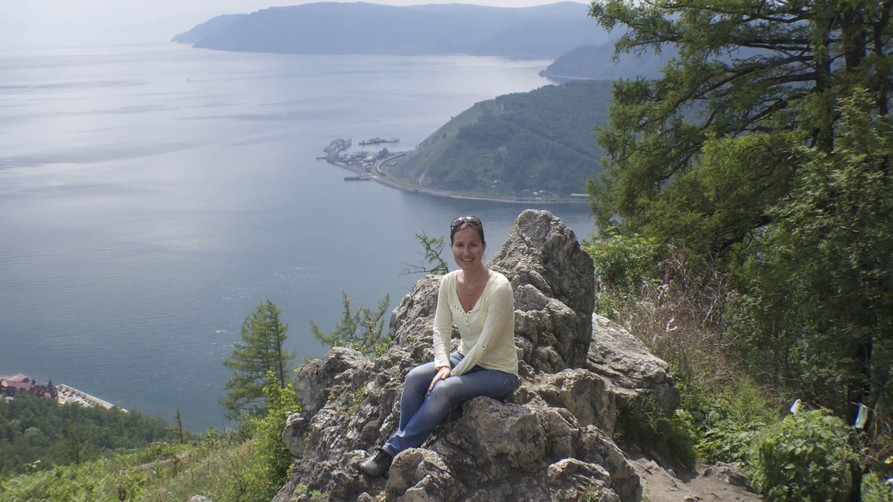 View at one of the stops on the Trans-Siberian