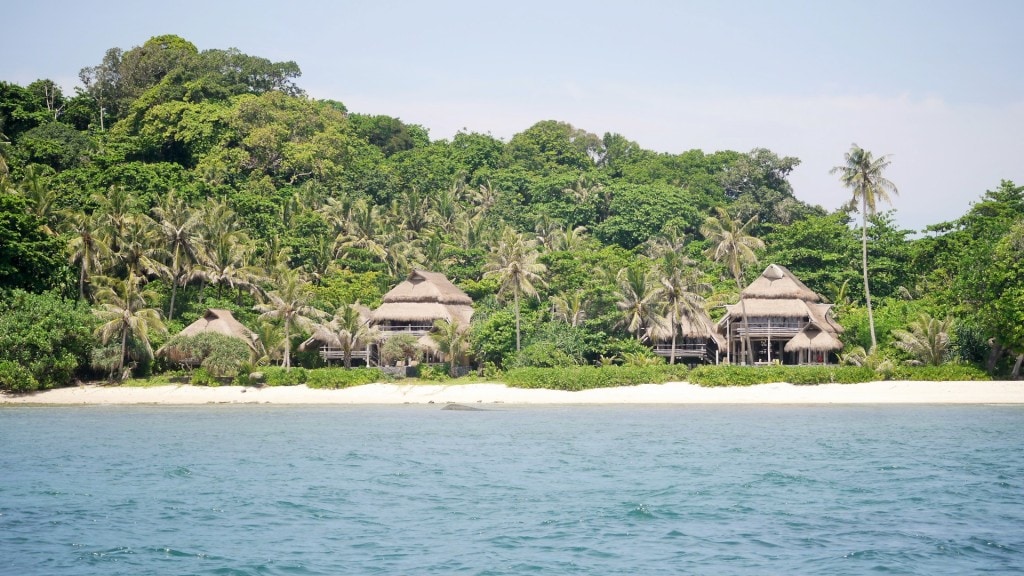 View of Nikoi Island from the boat