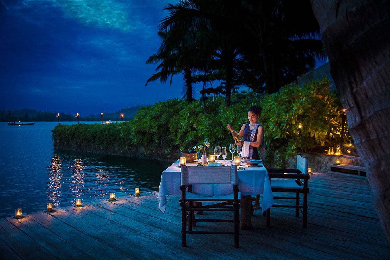 Romantic Dinner by the Sea