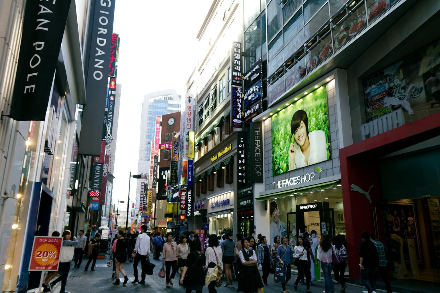 Myeongdong is another shopping mecca