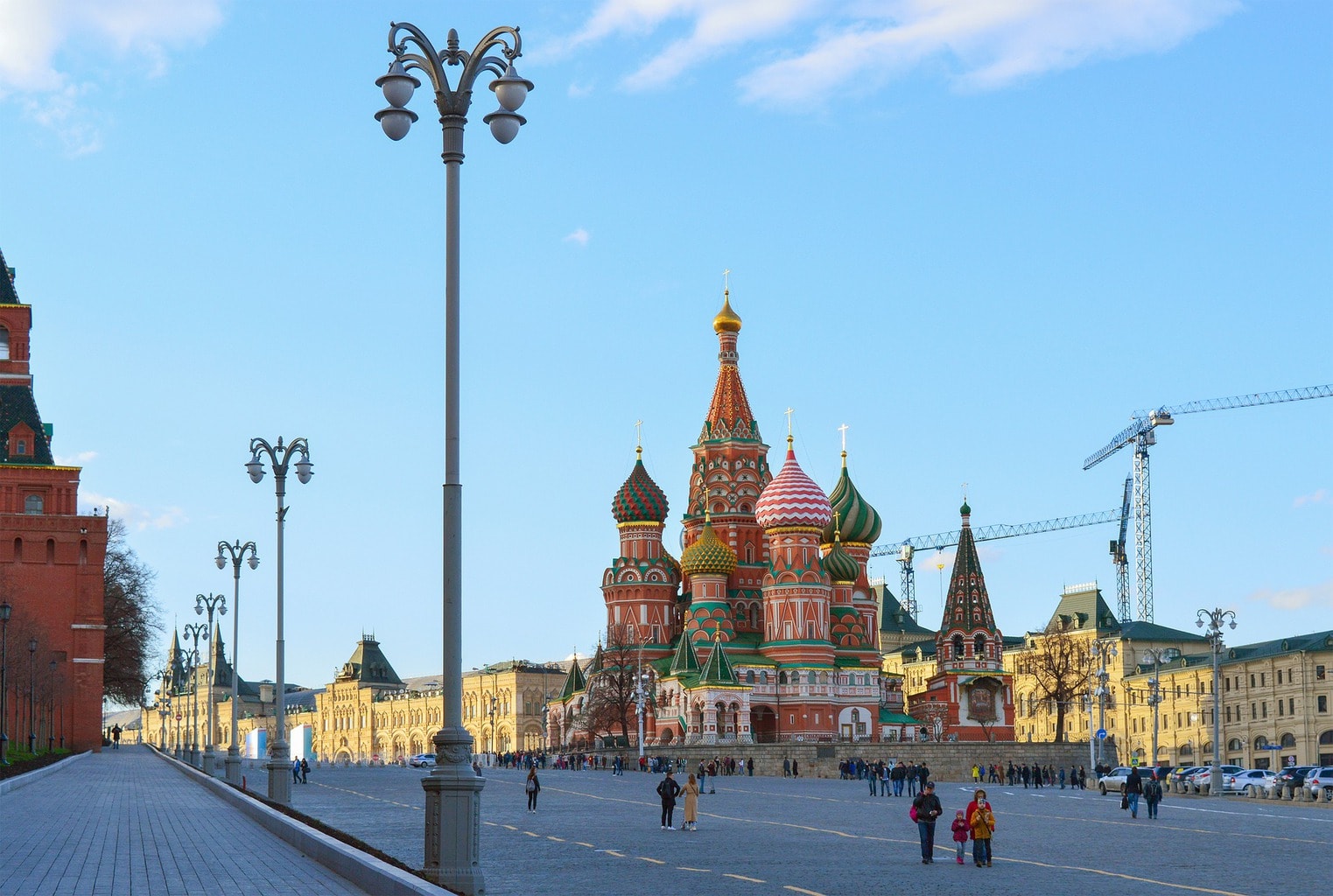 visit Moscow and the St Basil's Cathedral