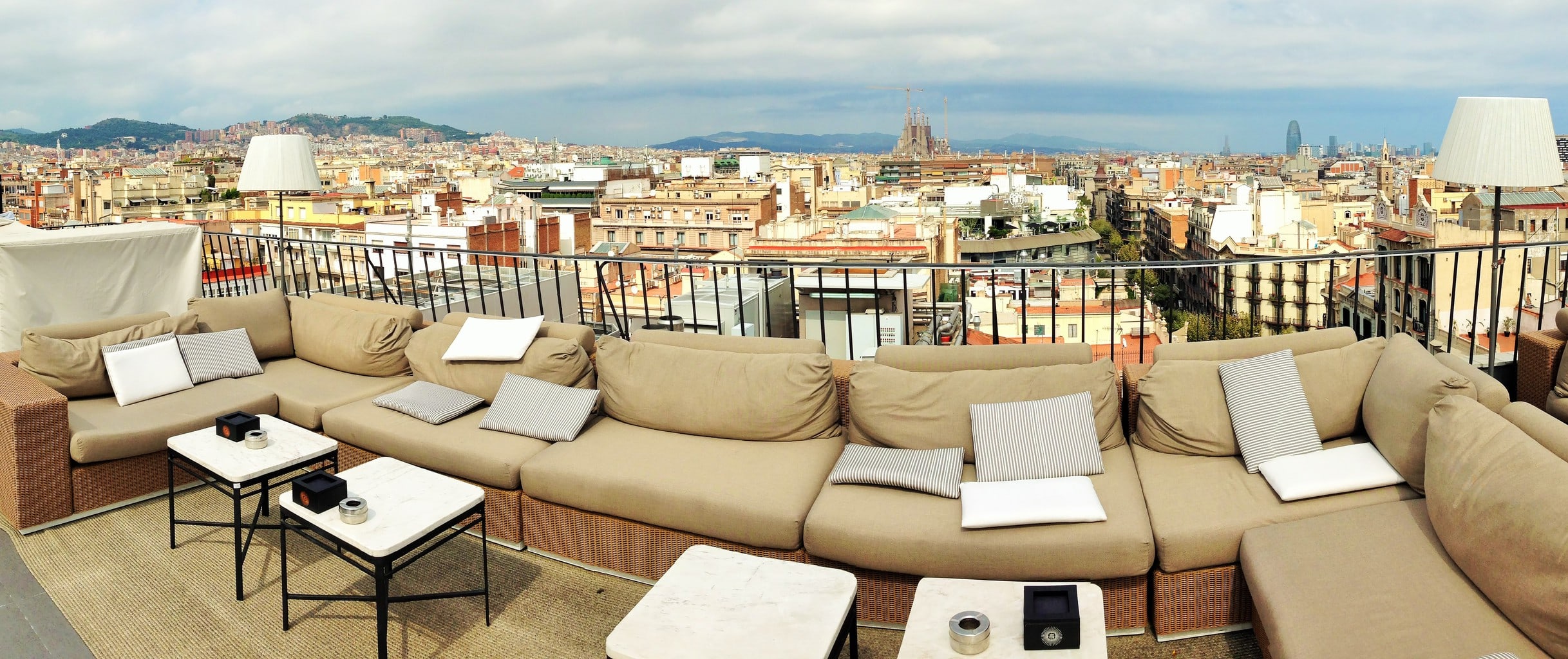 Majestic Hotel rooftop terrace views