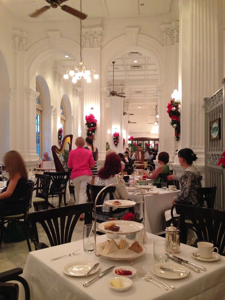 Tiffin Room tea at the Raffles Hotel