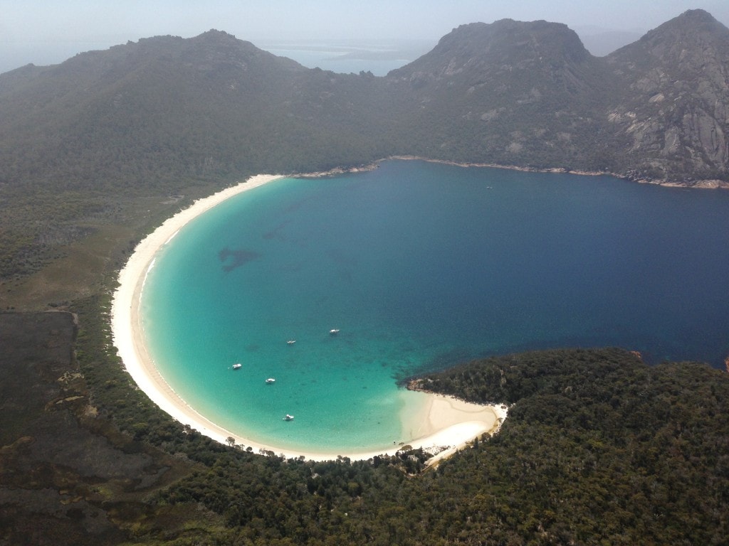 Wineglass Bay in Tasmania