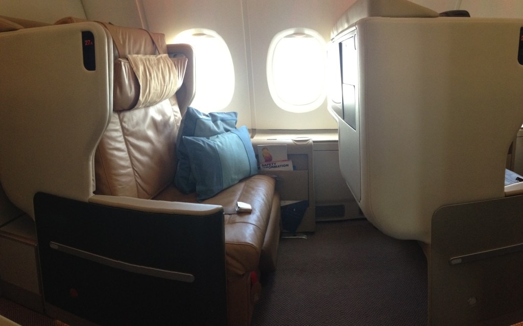 Singapore Airlines A380 Business Class Seat