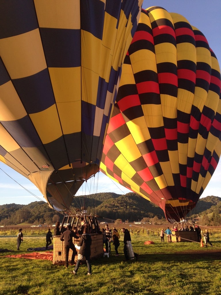 Taking off with Balloons Above Napa