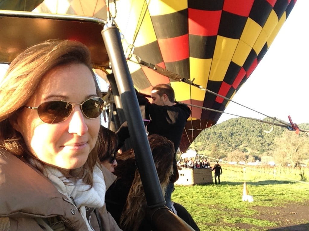 Hot air balloon selfie