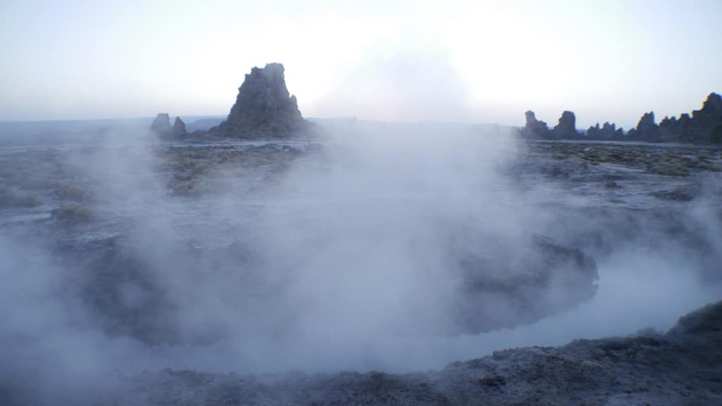 Hot springs of Lake Abbe