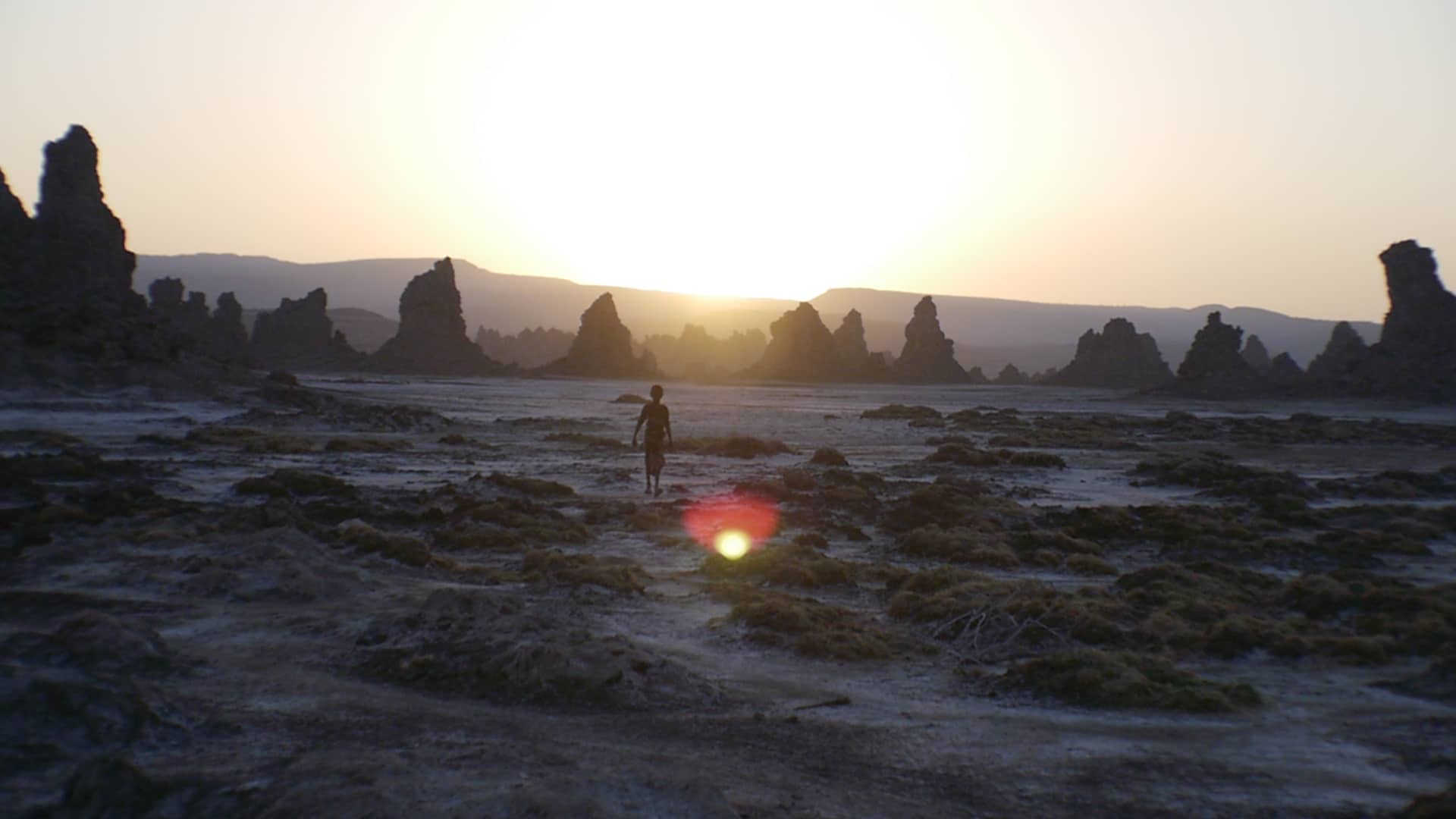 Sunrise on Lake Abbe in Djibouti