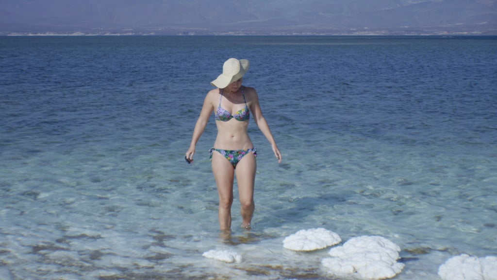 Swimming in Lake Assal