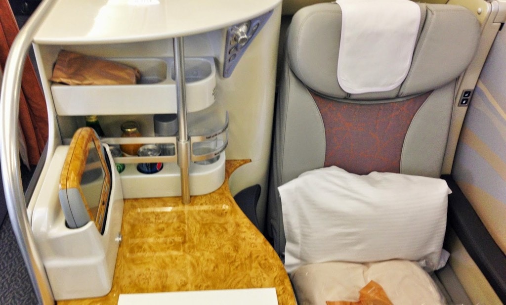 Emirates A380 seat
