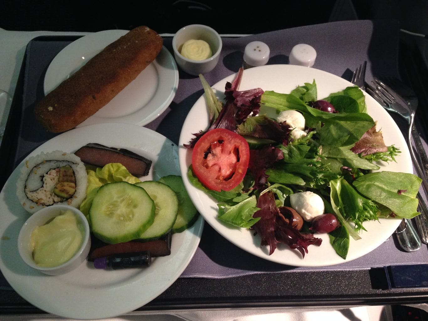 United Airlines Business Class Food