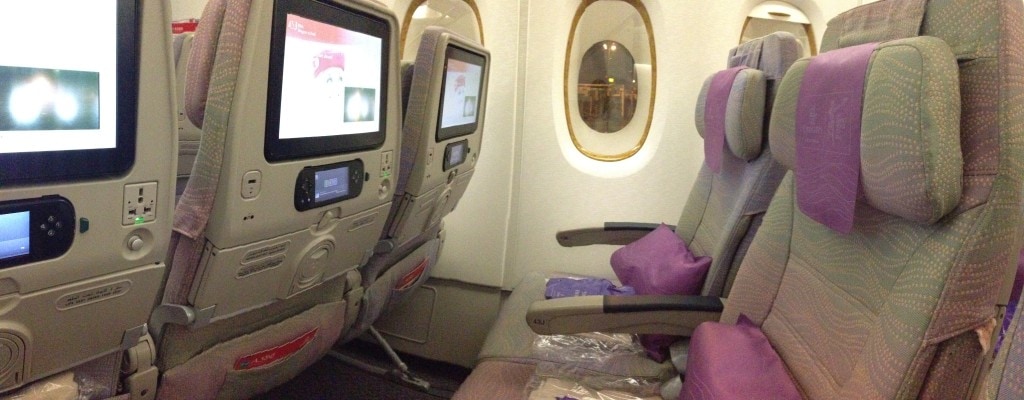 Emirates Airlines Economy Class, Emirates Boeing seats