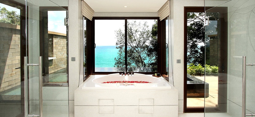 Bath with a view