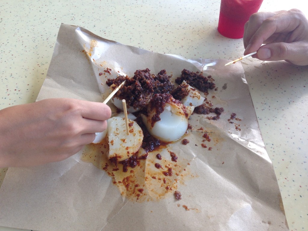 Chee Kueh with chilli