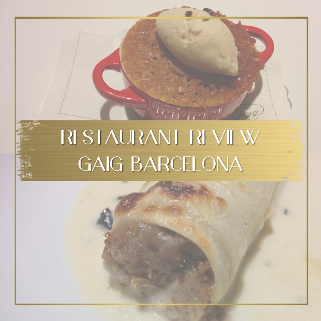 Gaig restaurant review feature