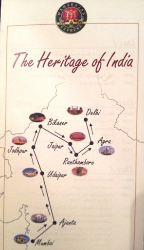 Maharajas Express route