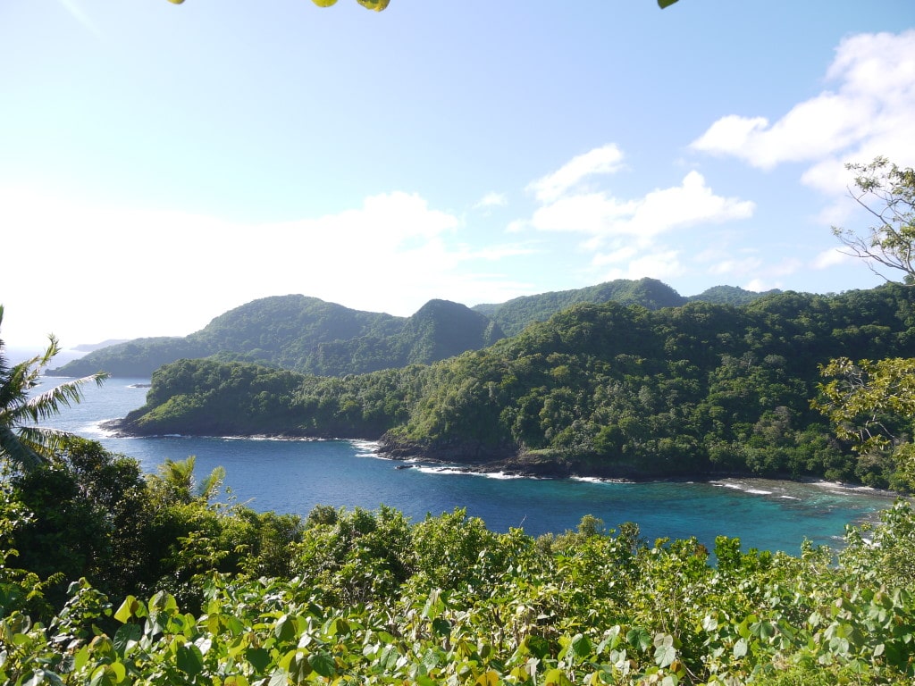 American Samoa rugged coast