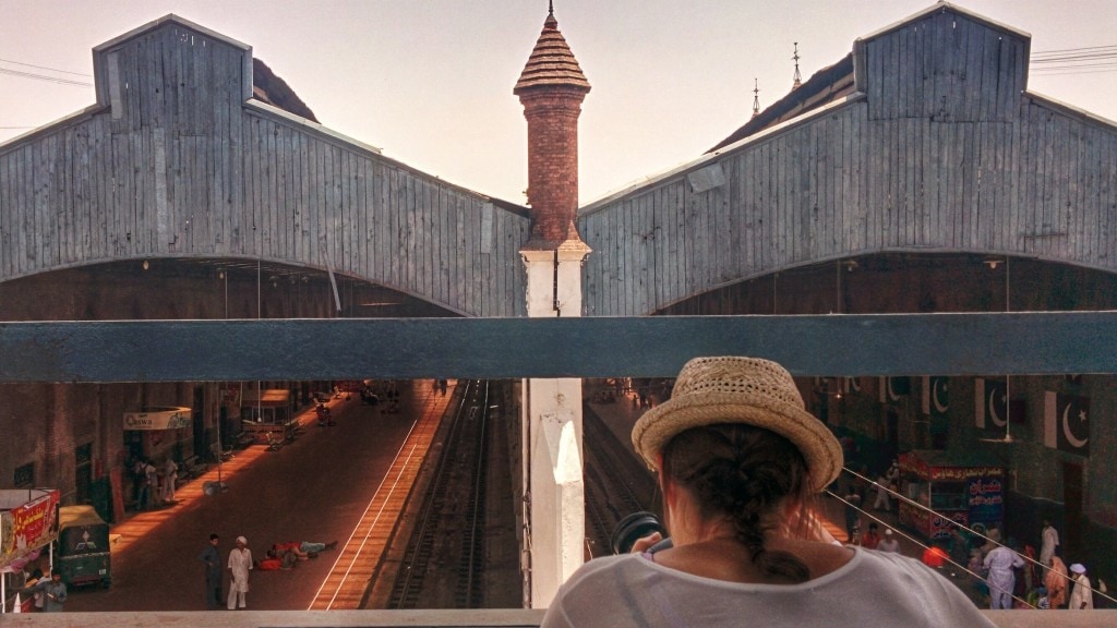 Central Station while visiting Lahore in Pakistan