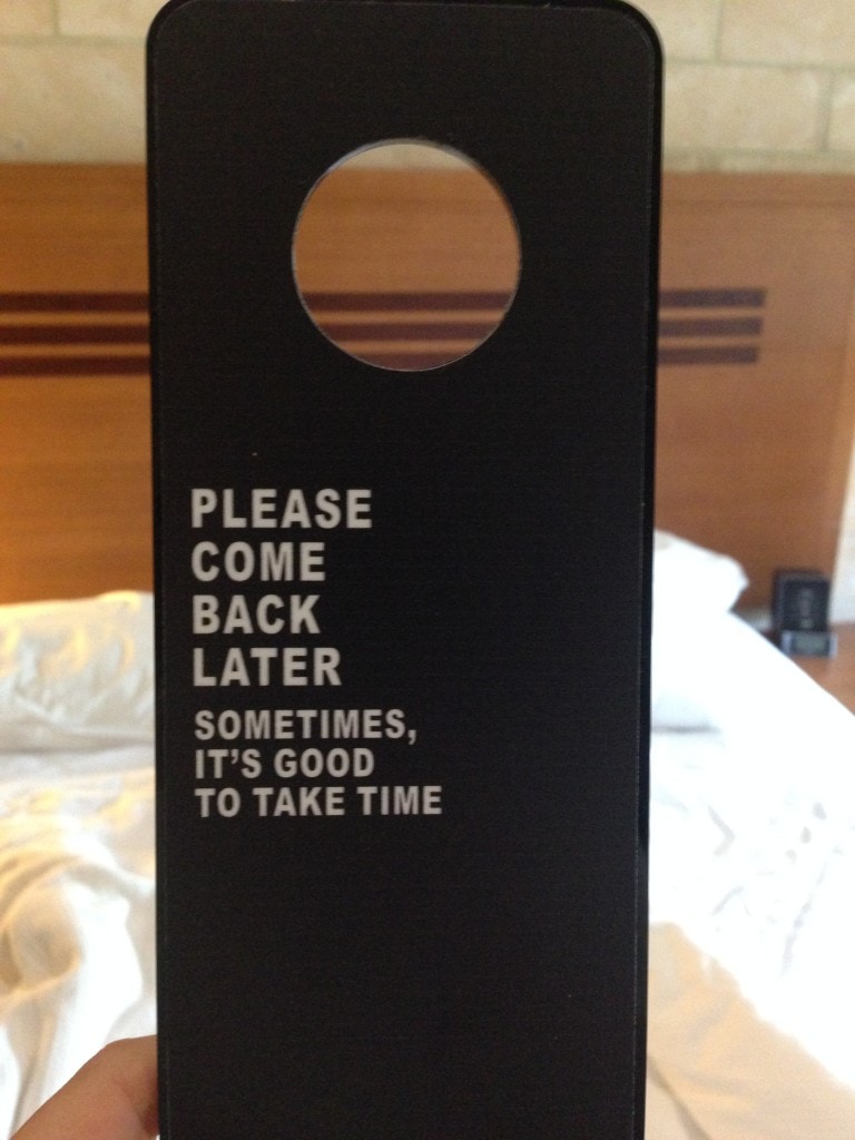 Sometimes, it is good to take time Sometimes, it is good to take time
