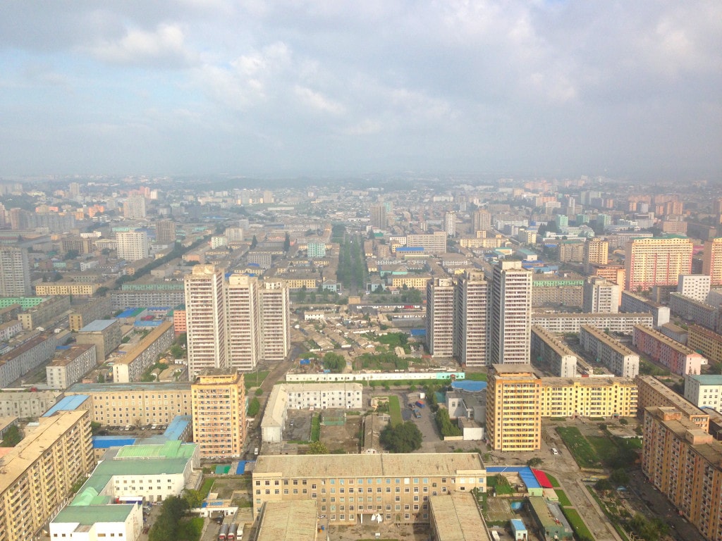 Pyongyang from the sky