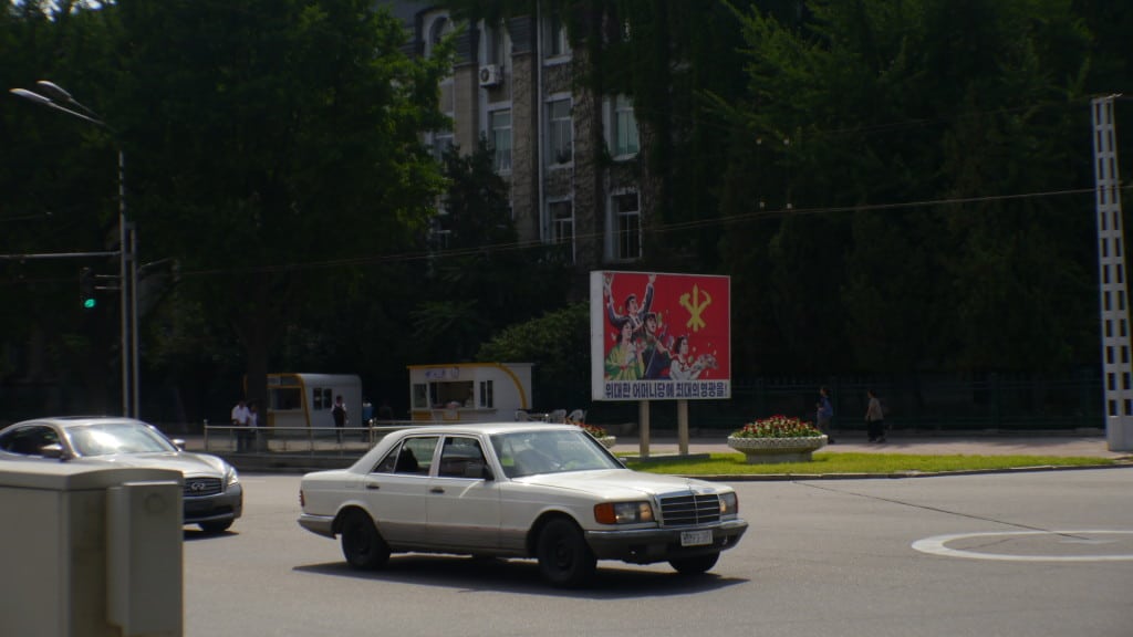 Foreign cars in Pyongyang