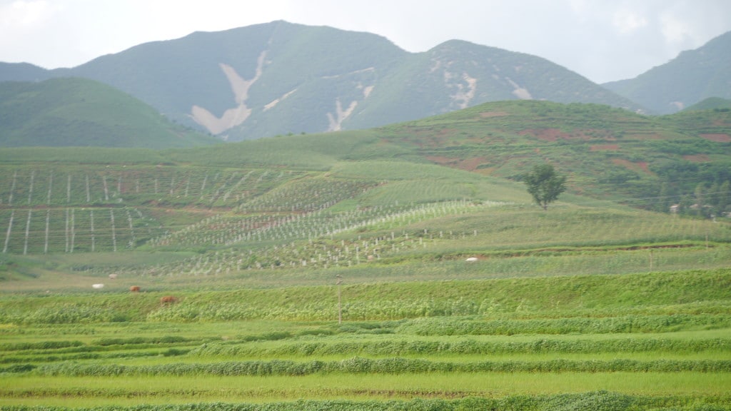 Countryside in North Korea
