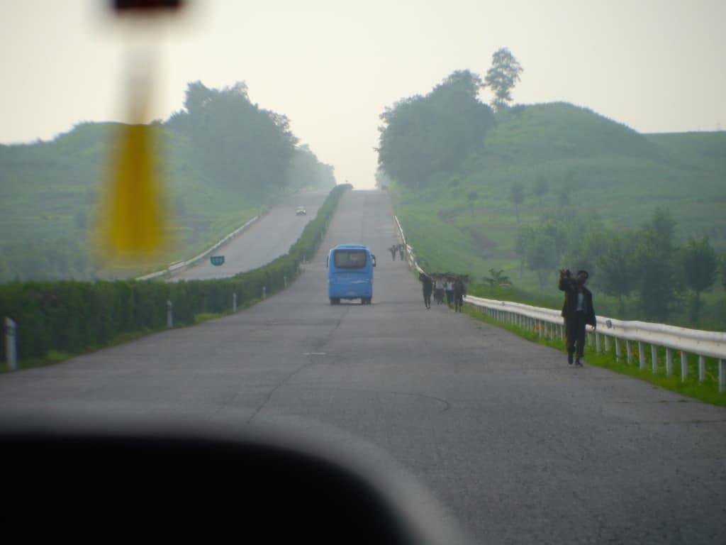 The roads to Kaesong on the north korea tour