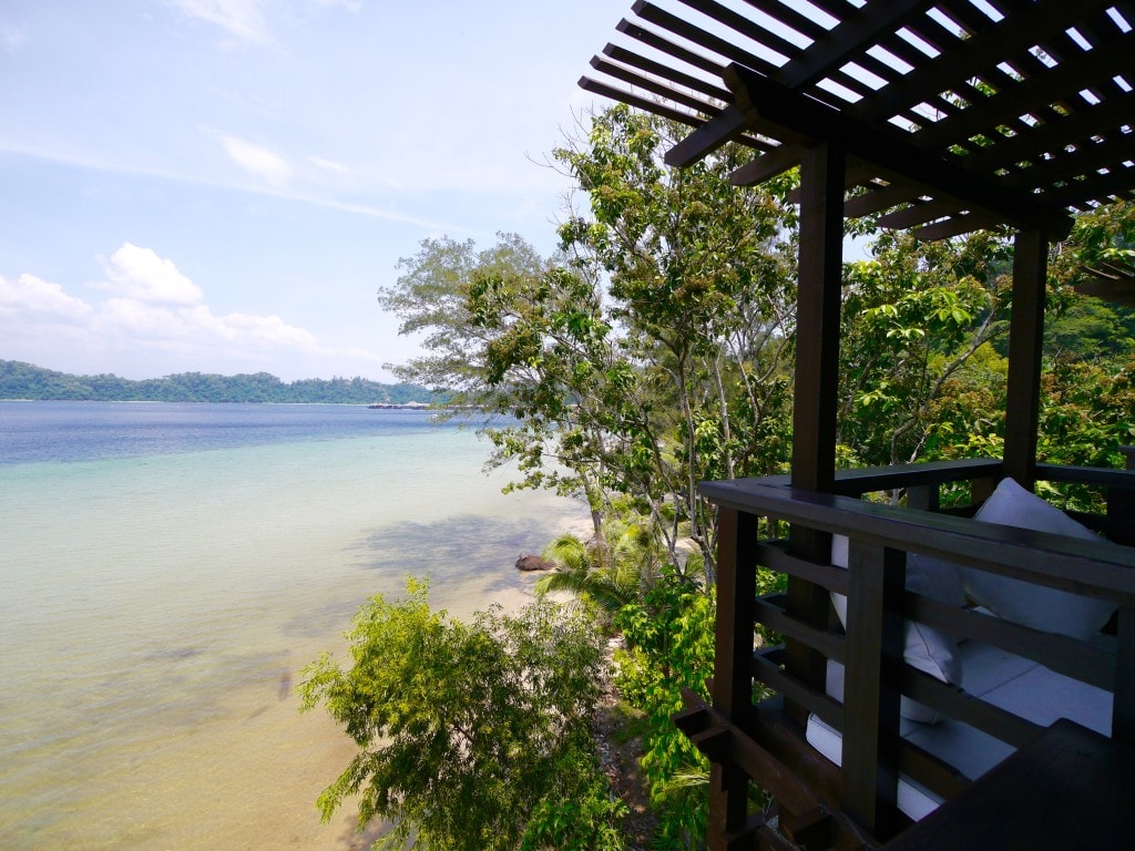 Gaya Island resort suite veranda