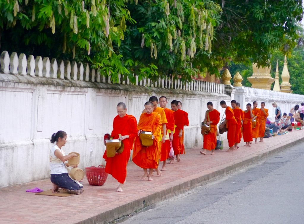 Alms Giving ceremony