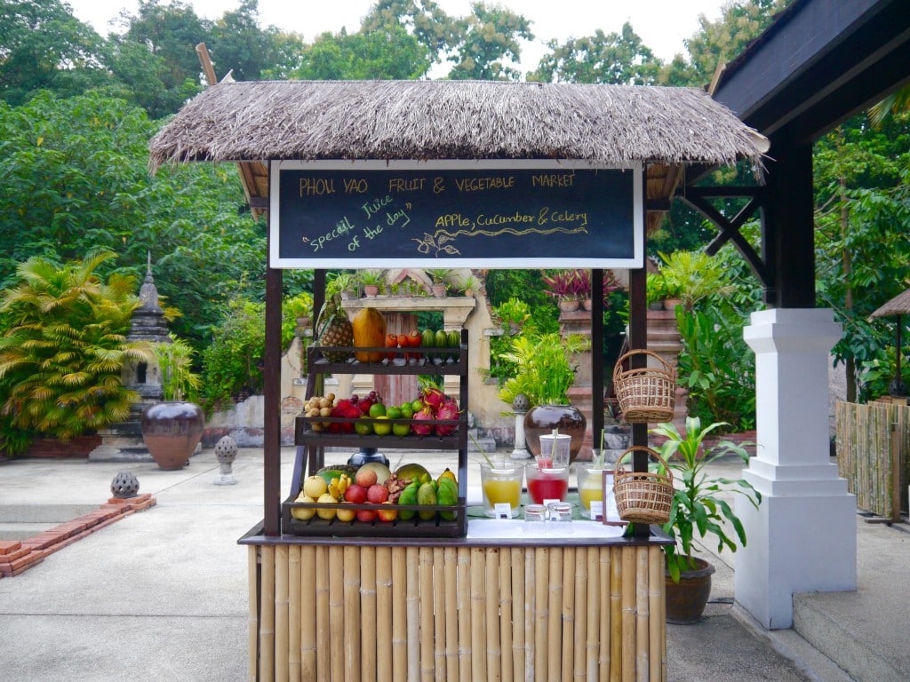 Belmond La Residence Phou Vao Juice cart