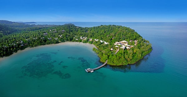 Soneva Kiri from the air