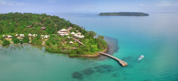 Soneva Kiri from the air