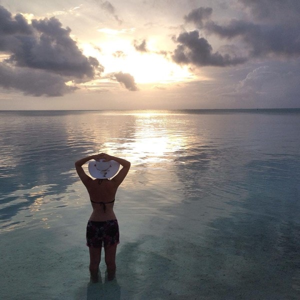 Sunset after the rain in Bora Bora