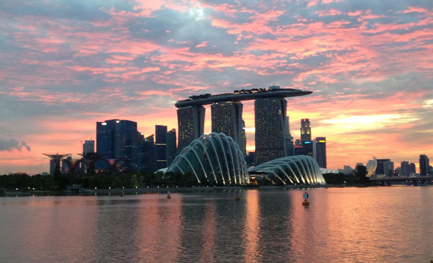 Singapore from the barrage