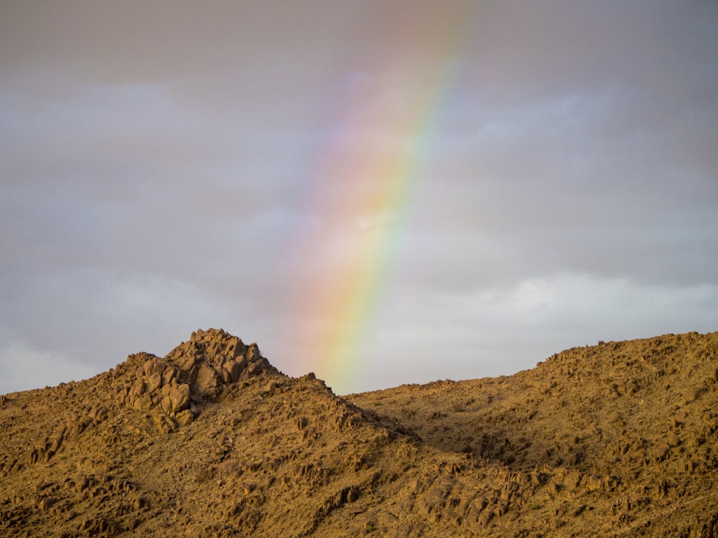 Rainbow in Namibia