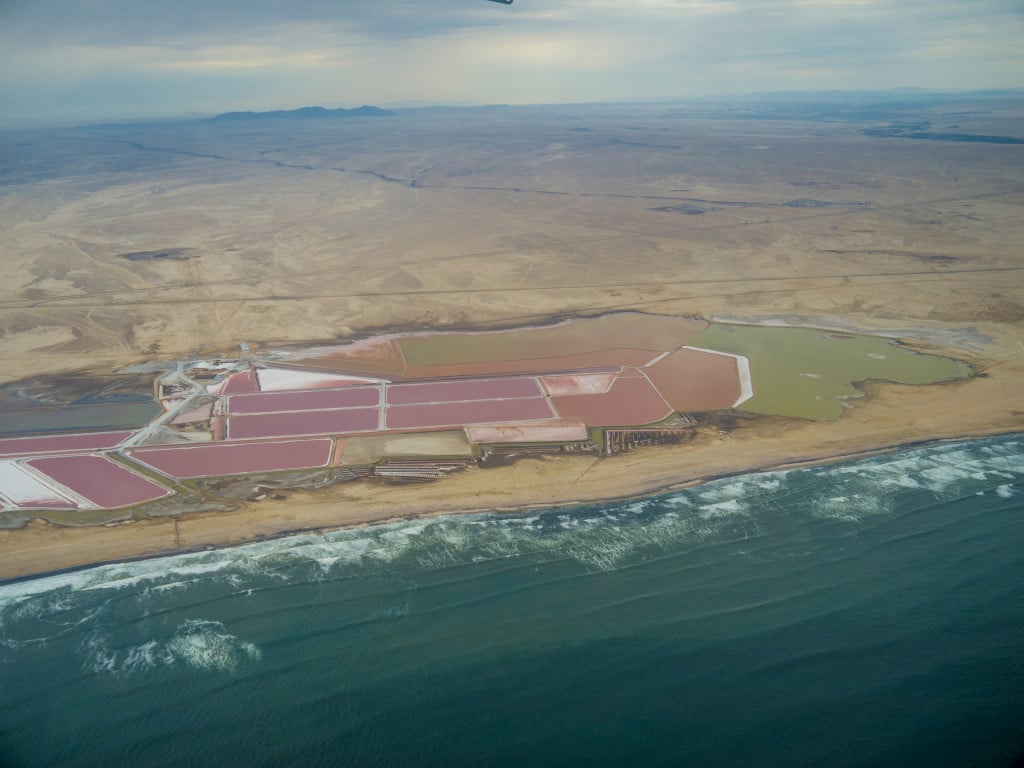 Salt factory of Namibia