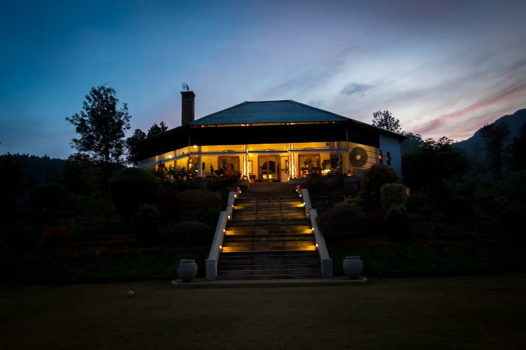The Lodge at night