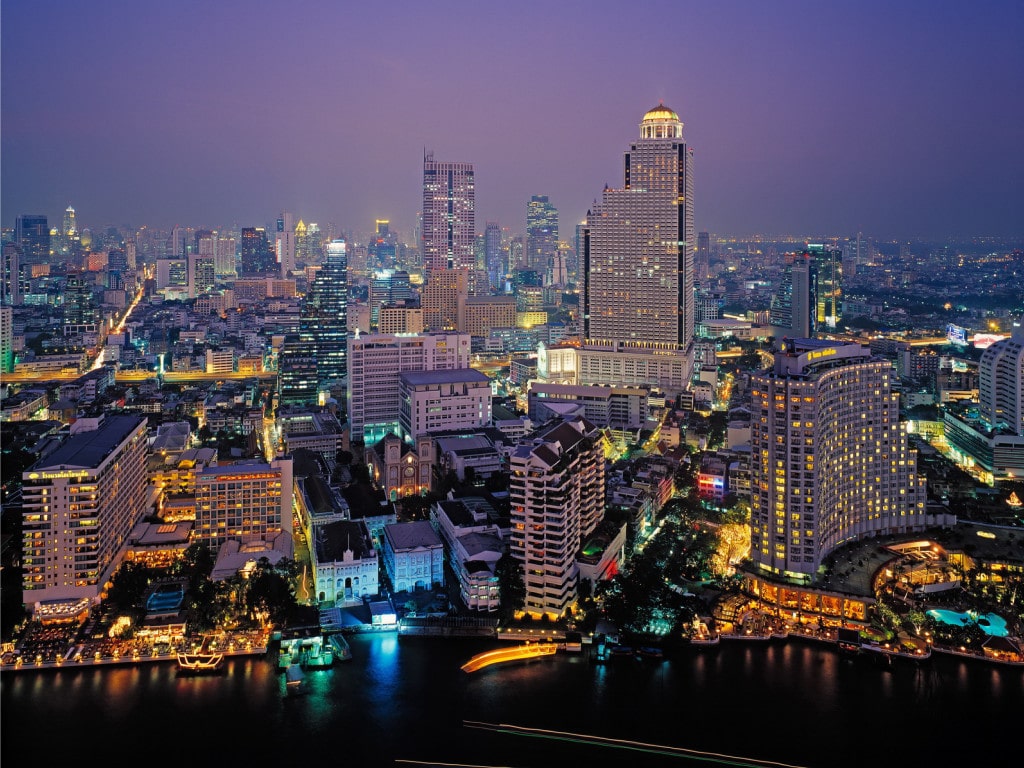 Bangkok Skyline from The Peninsula Bangkok