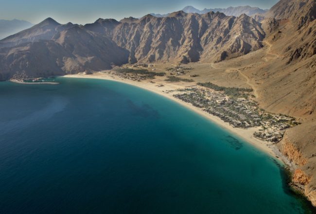 Six Senses Zighy Bay aerial view