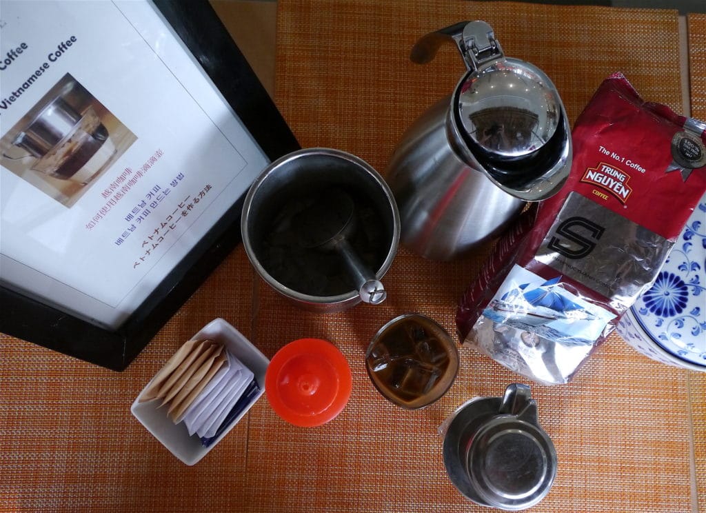 Vietnamese coffee making