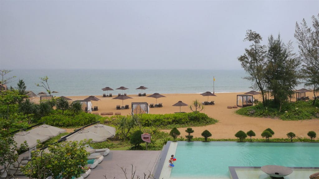 Main pool overlooking the beach