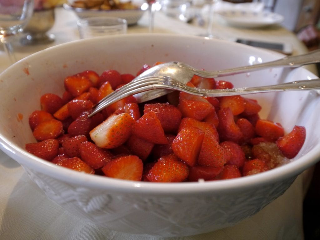 Strawberries for dessert