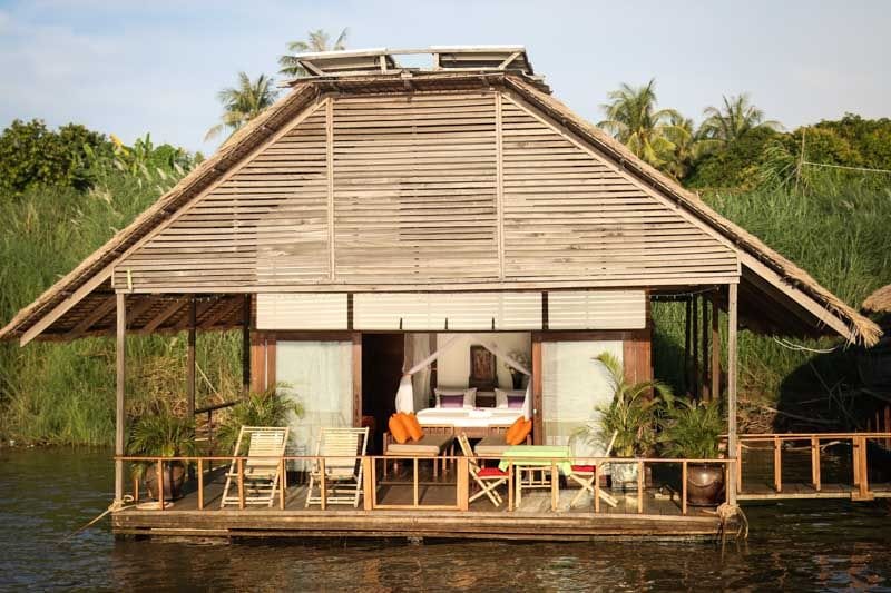 Image of the floating bungalow