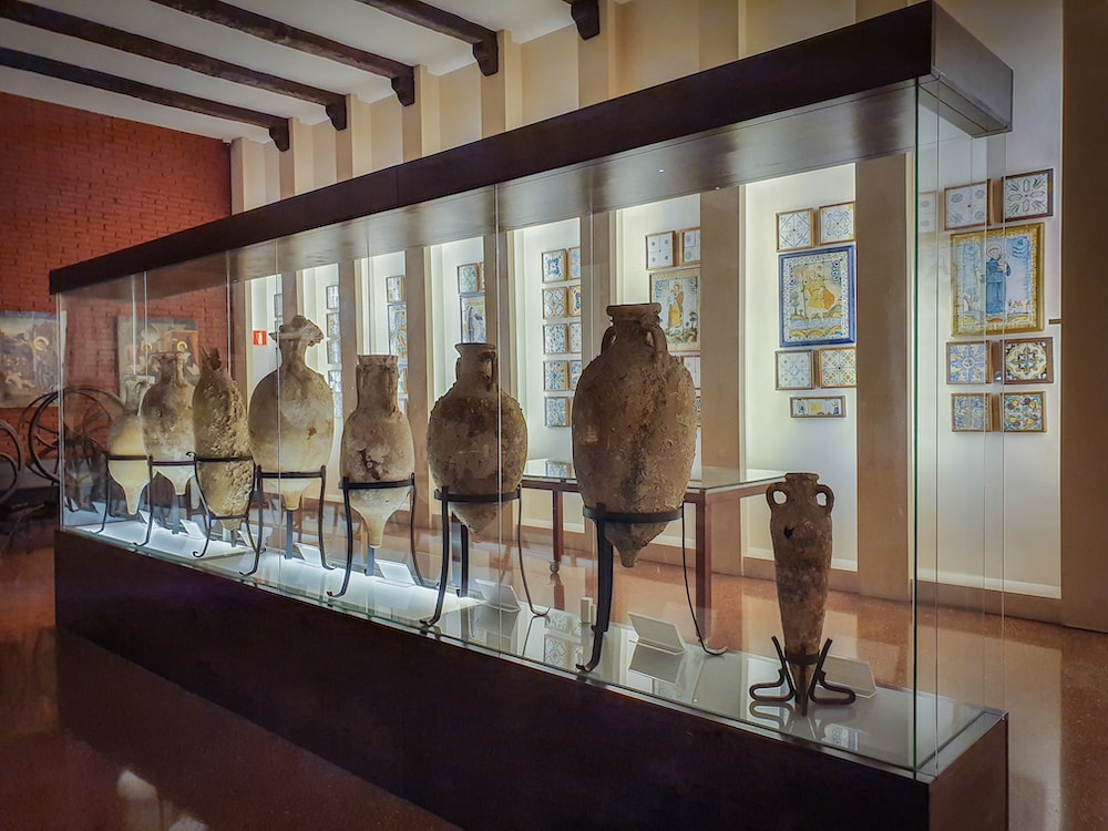 Ancient amphoras at Torres museum