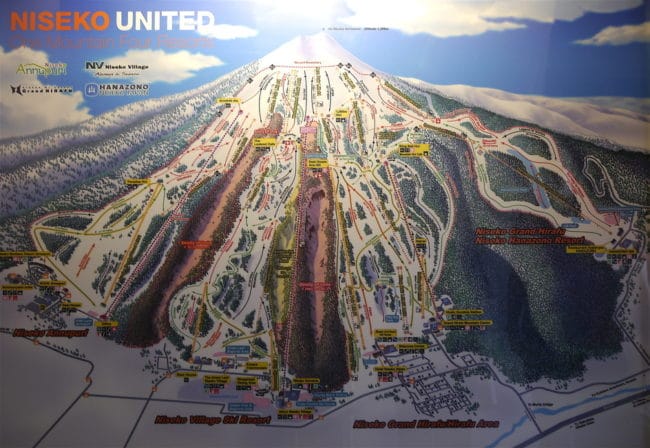 Niseko ski map