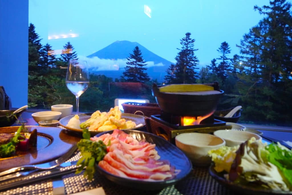 Shabu shabu at the Hilton Niseko