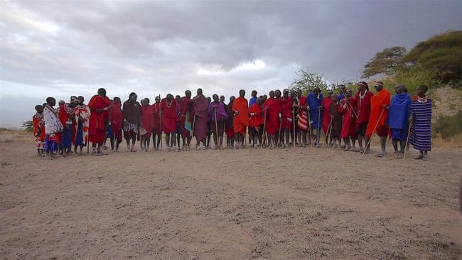 Masai community members Amboseli